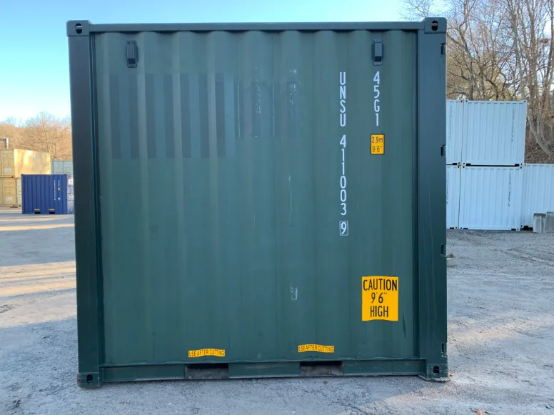 10ft green High Cube shipping container - Image 8